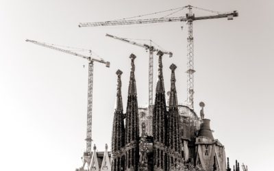 Architectural models aiding the completion of the Sagrada Familia